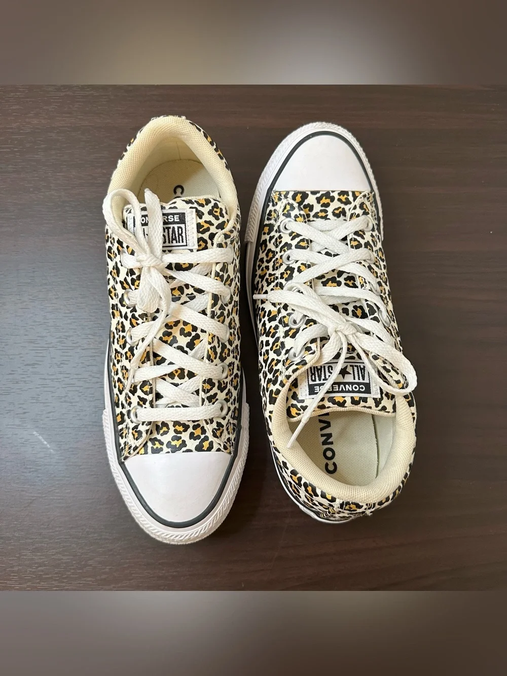 Converse All Star Street Low Top Leopard Print Lace-Up Sneakers US 8 EU 39 - Picture 15 of 16